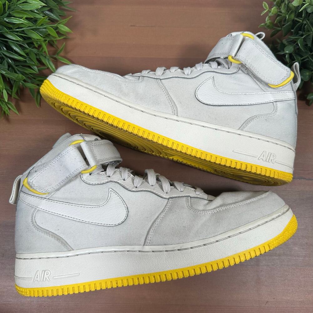 Nike Air Force 1 Mid 07 Canvas Desert Sand Men's Sneakers Size 10.5